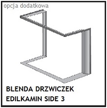 Opcja dodatkowa - blenda - ramka kominka SIDE 3