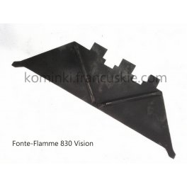 Deflektor żeliwny do kominka Fonte-Flamme 830Vision - dolny